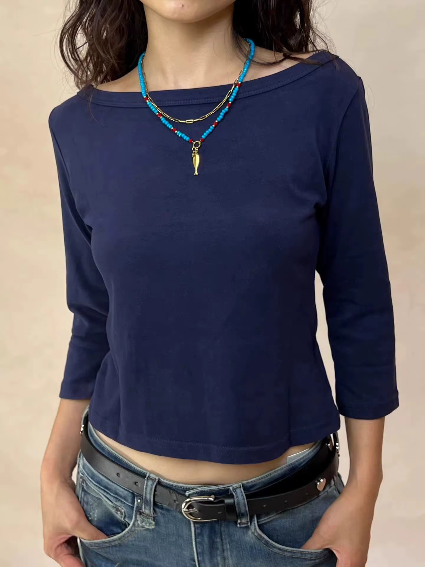 T-shirts à manches trois-quarts pour femme