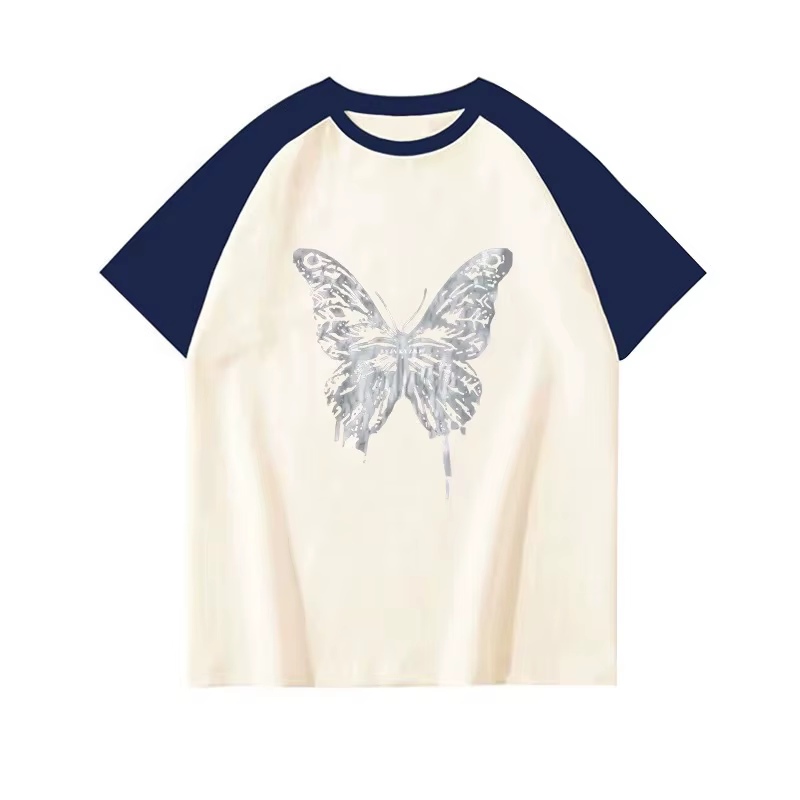 Coton manches Raglan papillon conception