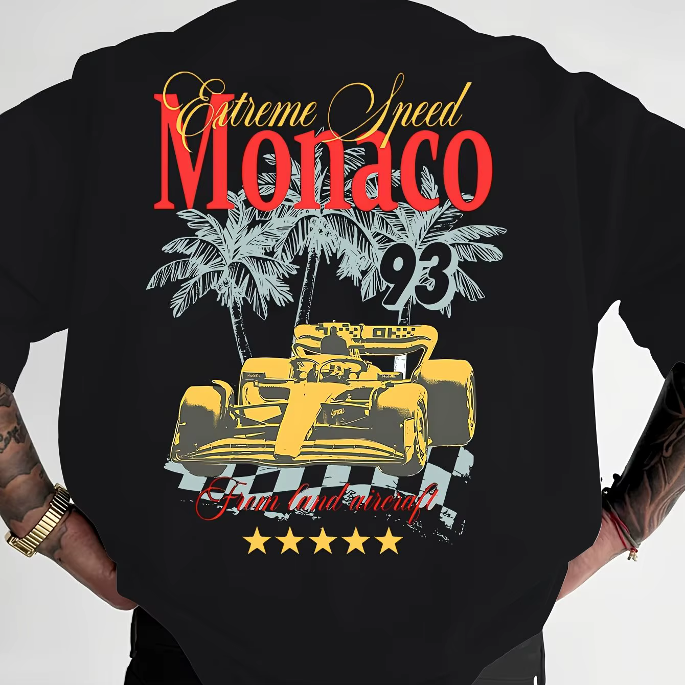 T-shirt imprimé vintage pour homme