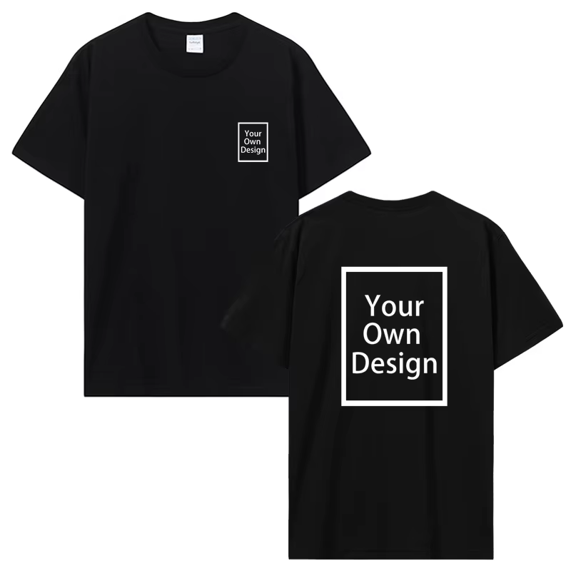 Coton personnalisé impression personnalisée à manches courtes T-shirt été hauts t-shirts bricolage votre Photo ou Logo