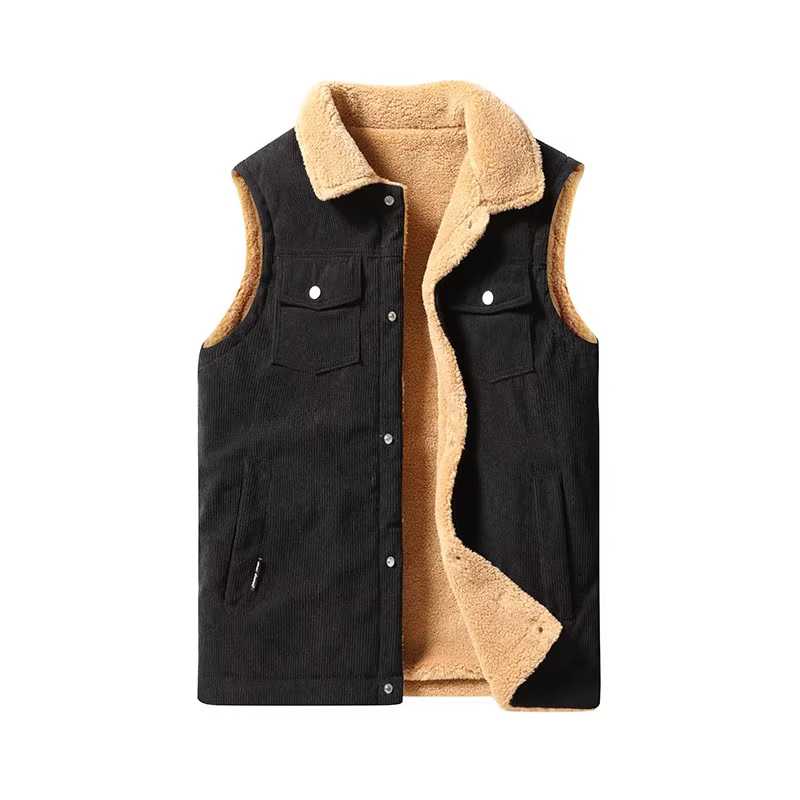 Gilet en velours côtelé pour hommes