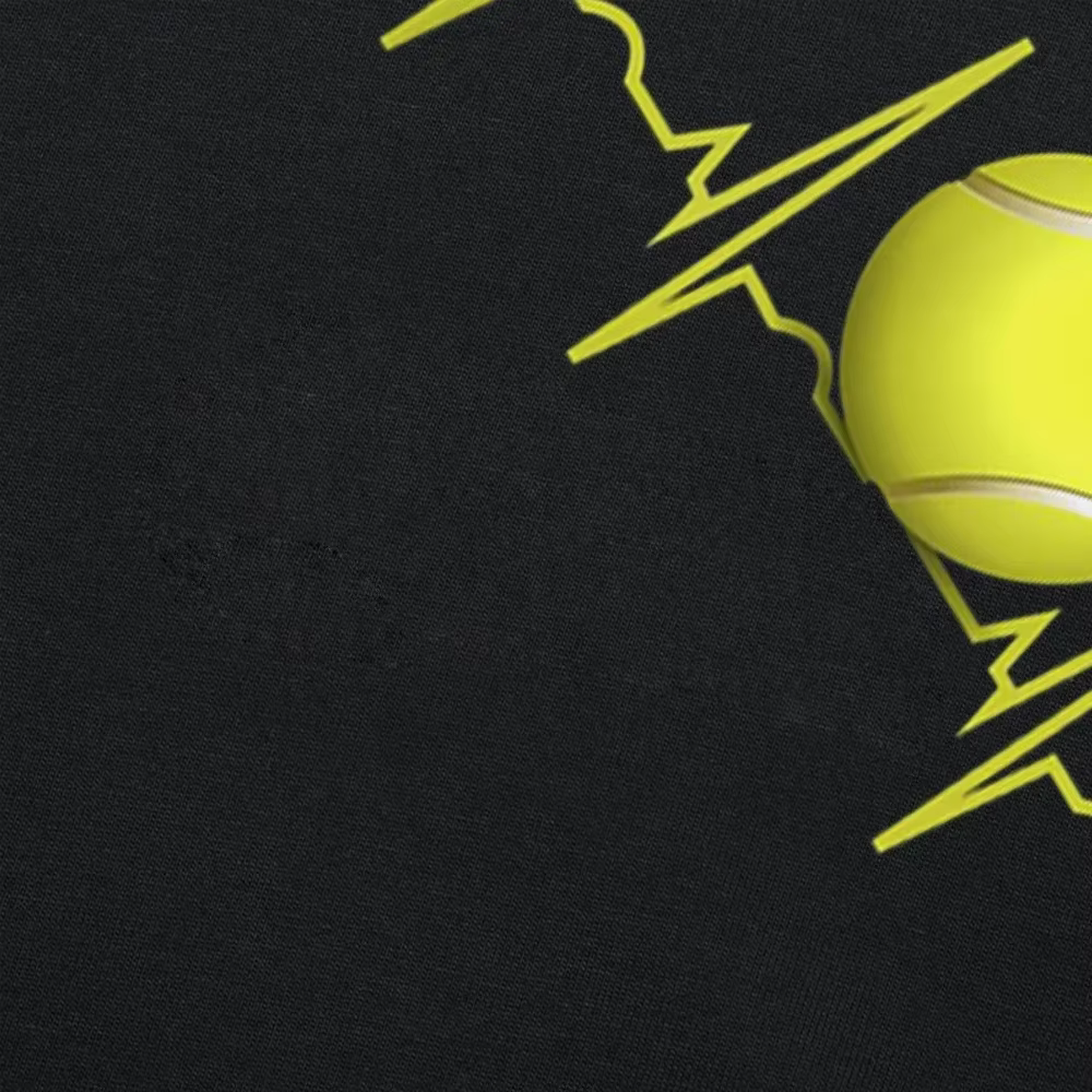 Drôle Tennis battement de coeur t-shirts Style d'été graphique coton Streetwear à manches courtes joueur