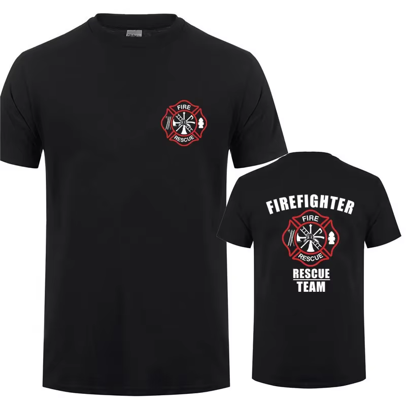 Pompier équipe de sauvetage t-shirt hommes T-shirts