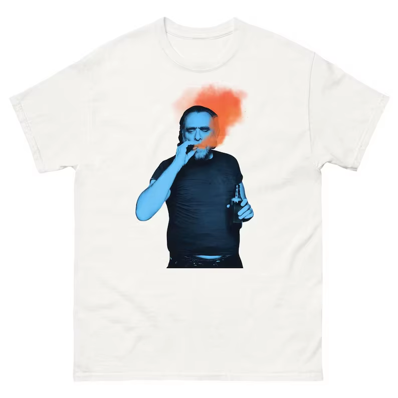 T-shirt graphique rétro Charles Bukowski