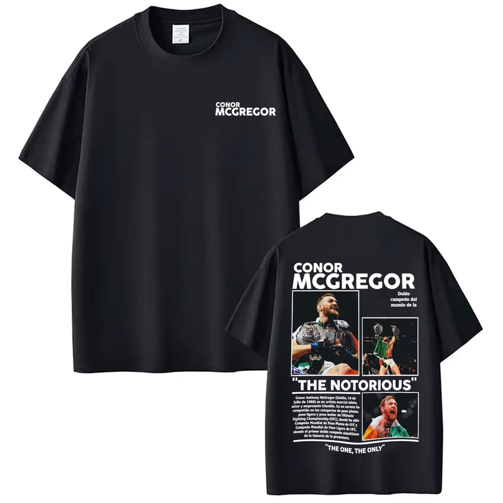 Conor Mcgregor The Notorious Merch T-shirts Vêtements pour hommes Harajuku Cool High Street