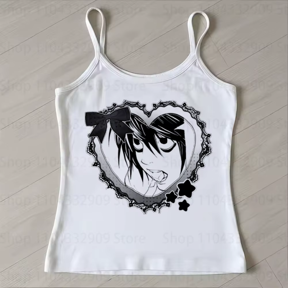 Débardeur graphique Kawaii tendance