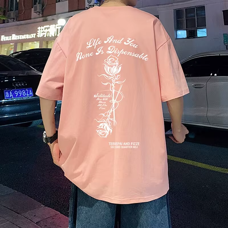 T-shirts graphiques rétro rose été 2026 pour hommes
