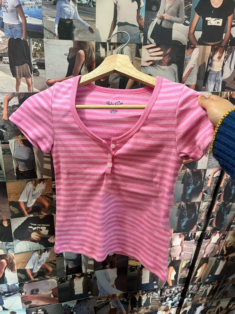 T-shirts à manches courtes col rond pour femmes