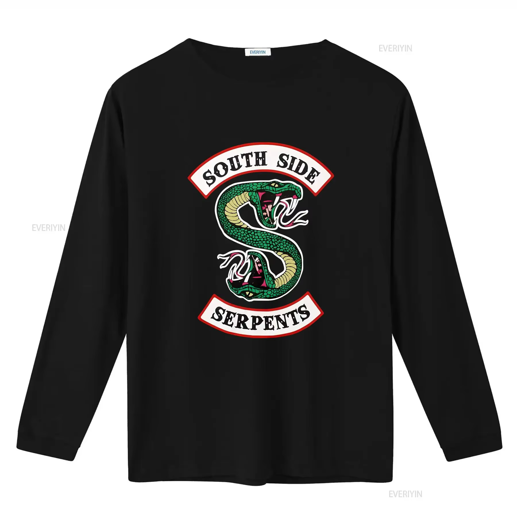 T-shirt femme RIVERDALE SOUTH SIDE SERPENTS Taille S petit Serpent double face vintage Lavé Légèrement graphique Polyvalent
