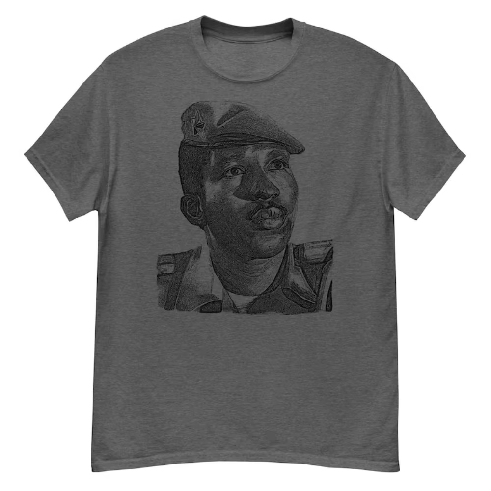 Thomas Sankara Silhouette socialiste Anti-impéricialiste pan-africain T-Shirt été respirant Camisetas nostalgie