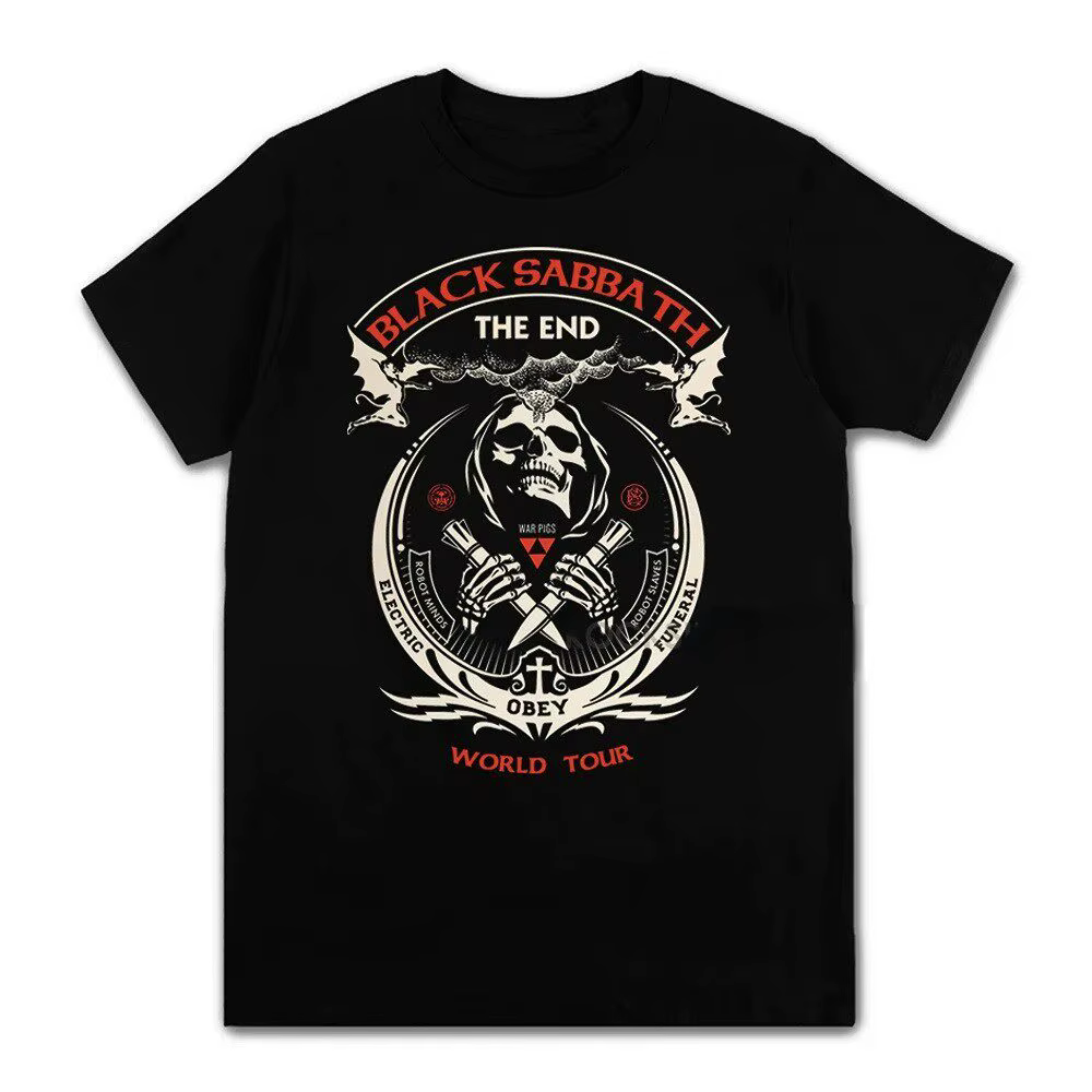 T-shirt de la Groupe de Rock Black Sabbath – Nouvelle Collection Unisexe de Luxe Décontracté et Tendance pour Hommes et Femmes