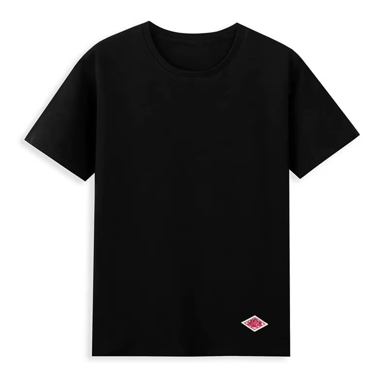 T-shirt classique imprimé en coton à manches courtes