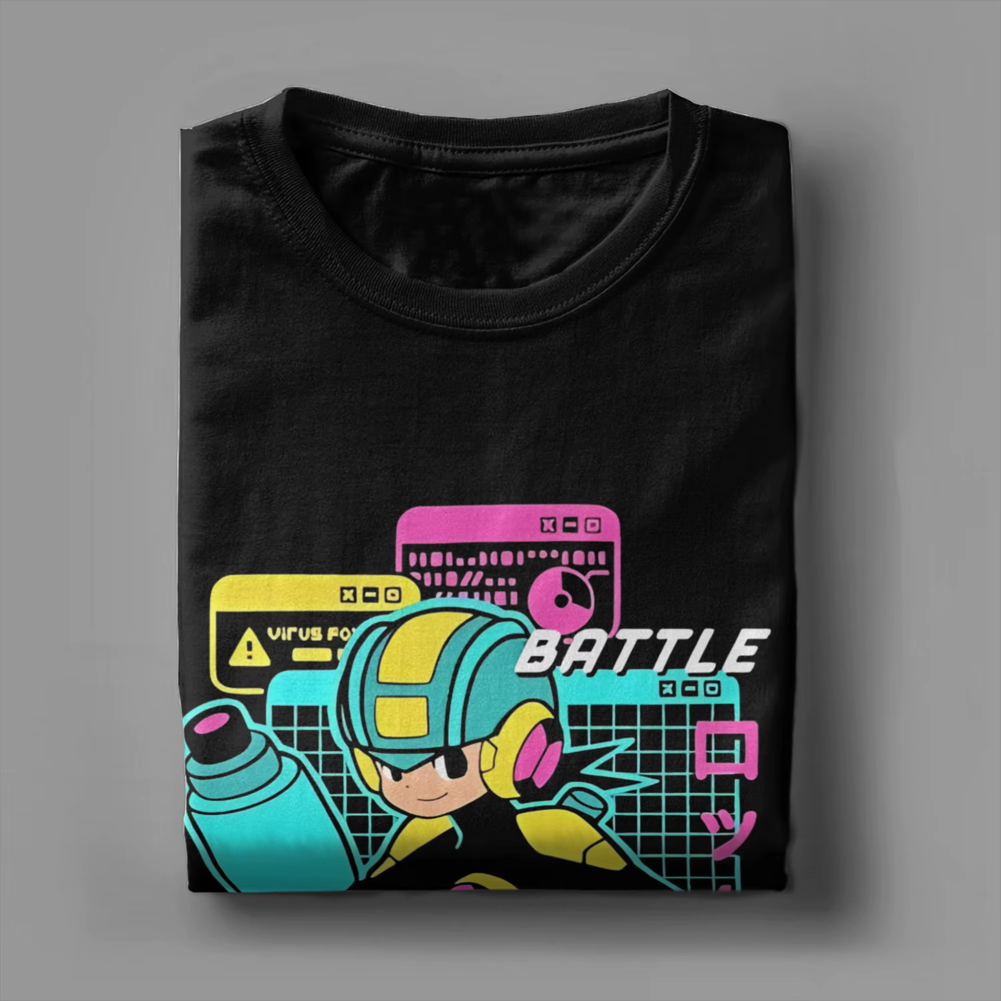 T-shirts imprimés Mega Man Robot World Game pour hommes et femmes