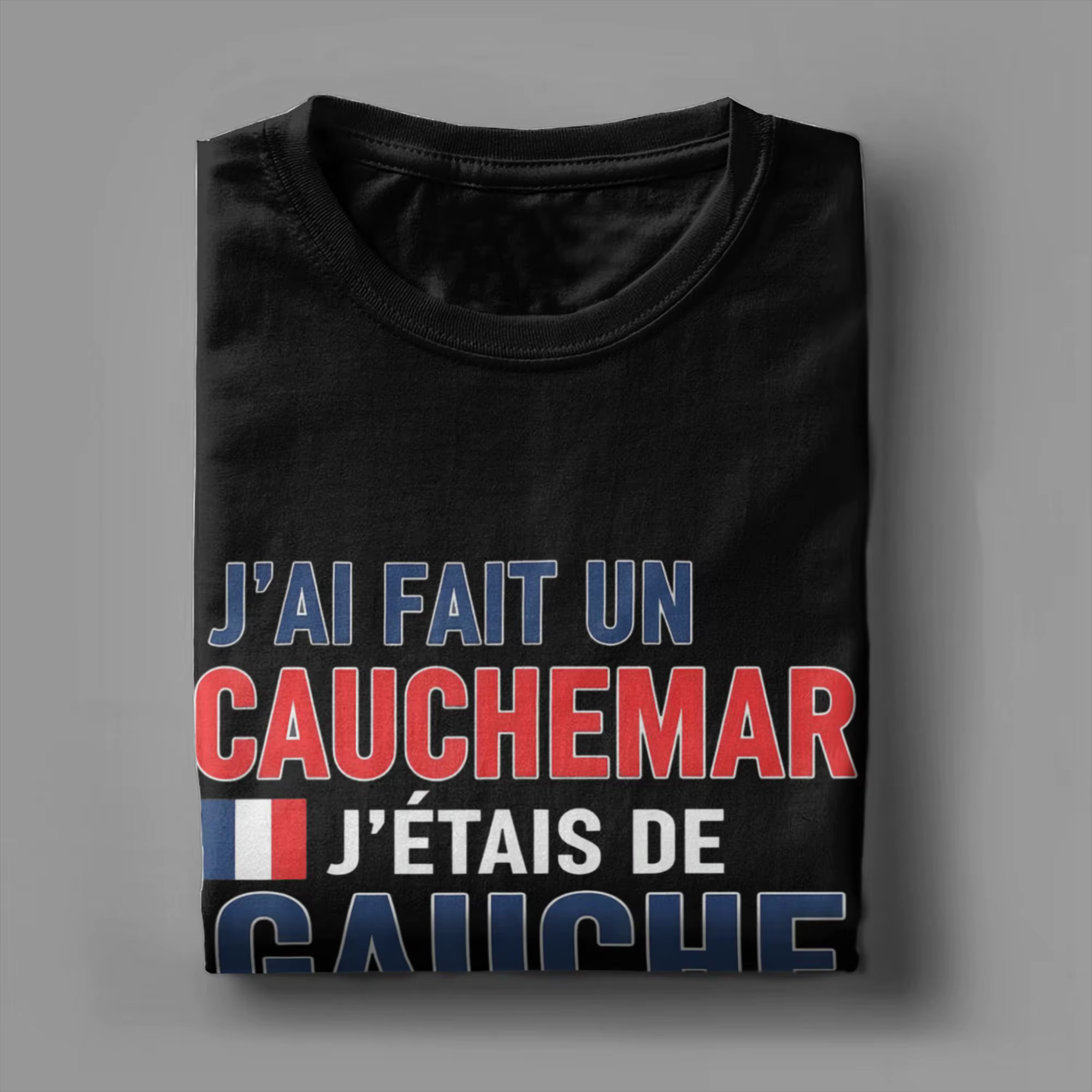 T-shirt Hipster France I Have Made A Nightmare I Was Left pour hommes