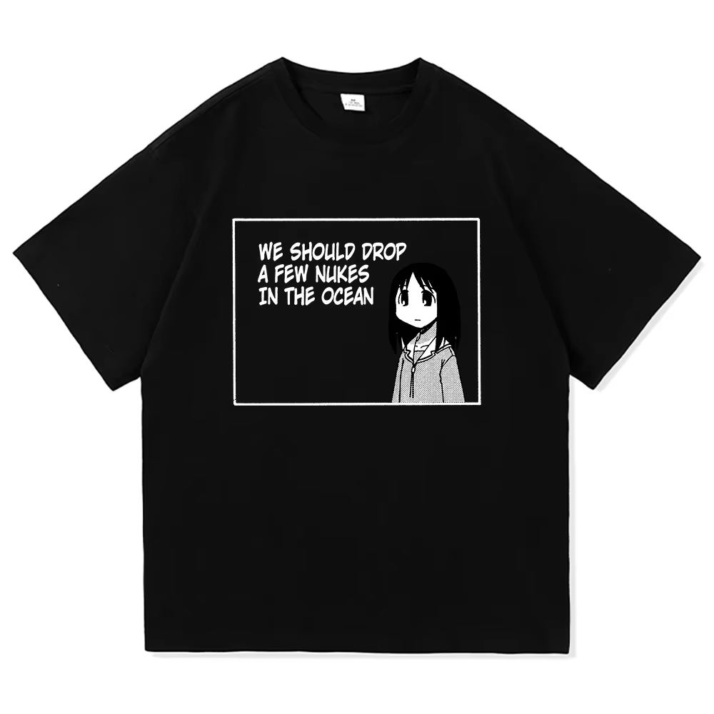 Azumanga Daioh t-shirt mode hommes/femmes Harajuku mignon Anime fille citation