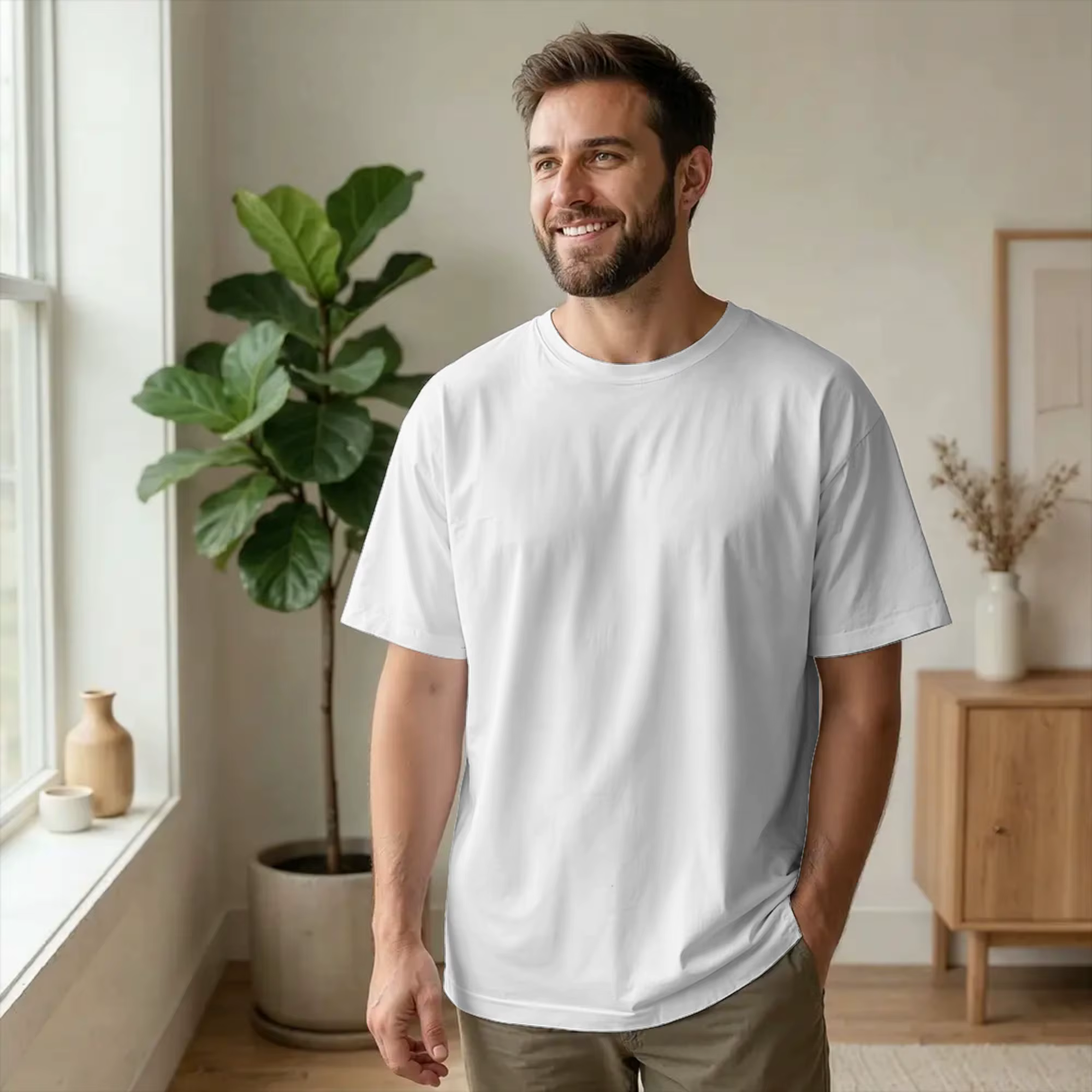 T-shirt pour hommes avec impression au dos « Told Myself To Stop Drinking »