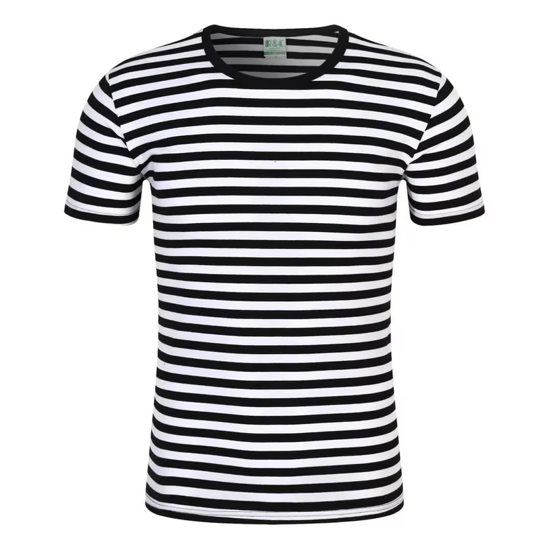 T-shirt rayé à manches courtes pour homme