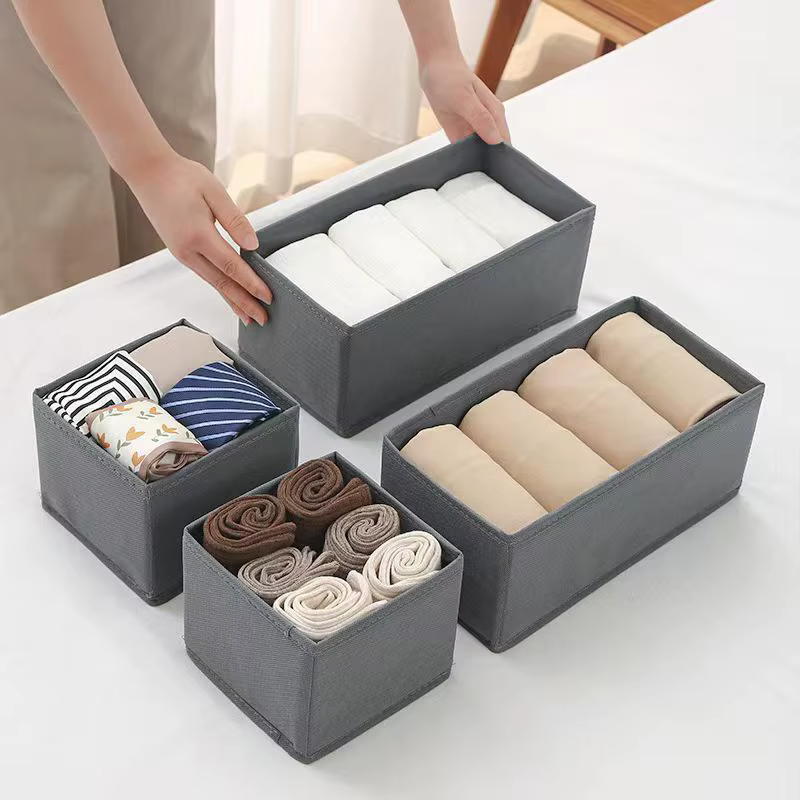 Boîte de rangement pour vêtements, organiseur de sous-vêtements, soutien-gorge, chaussettes, organiseur de tiroir, panier de rangement pour t-shirts, organiseurs de rangement pour armoire