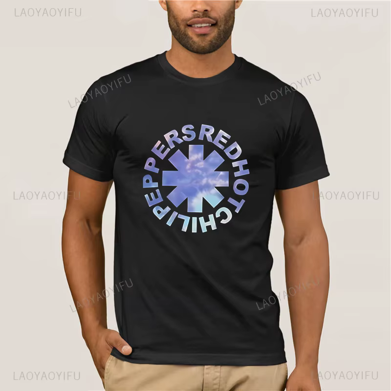 T-shirt RHCP Rock Band Red Hot Chili Peppers en coton incroyable pour homme
