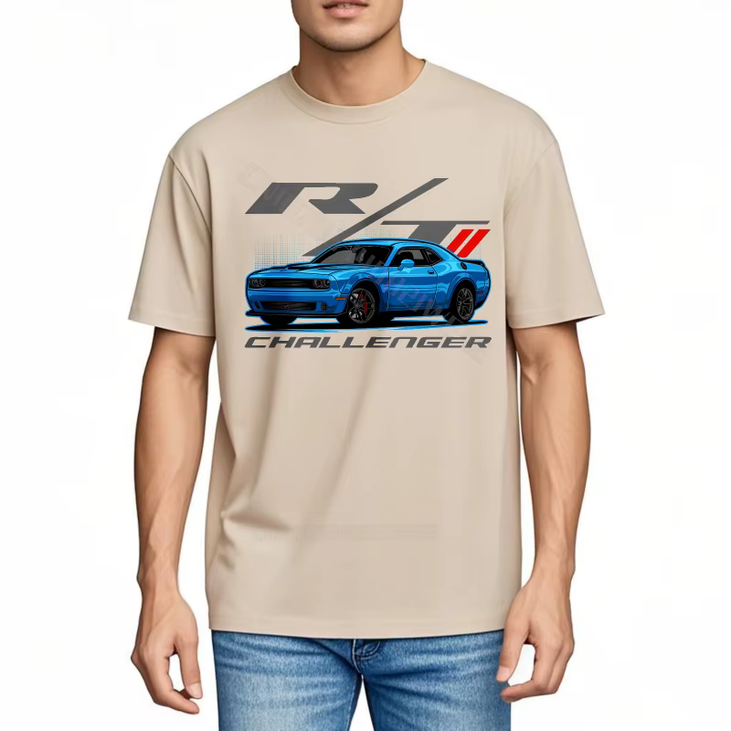 Hommes T-shirt coton col rond