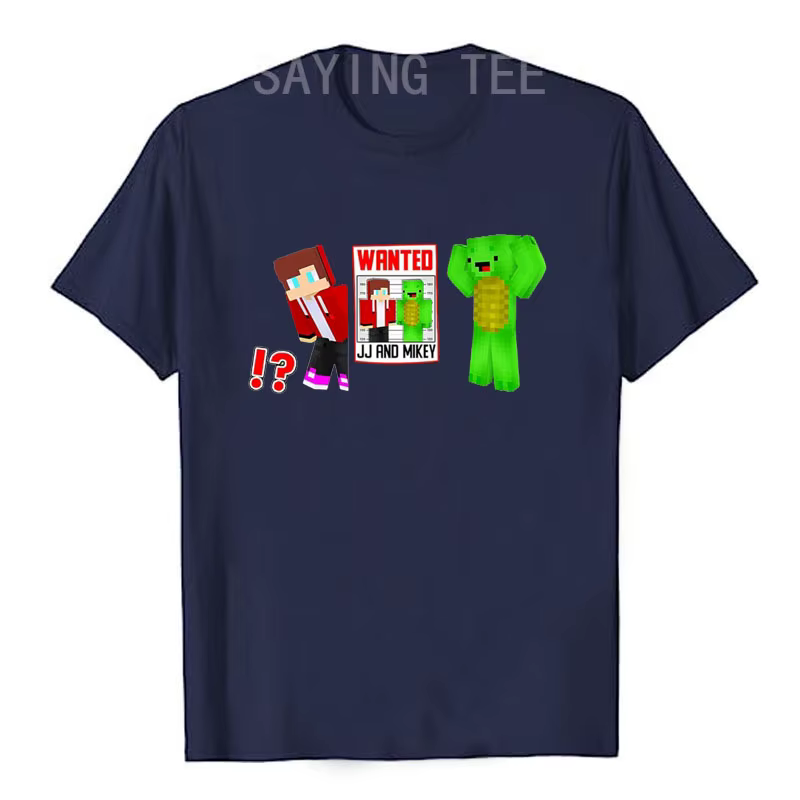 JJ et Mikey recherché jal T-Shirt Premium Humor drôle Gamer graphique tenue garçons mode disant