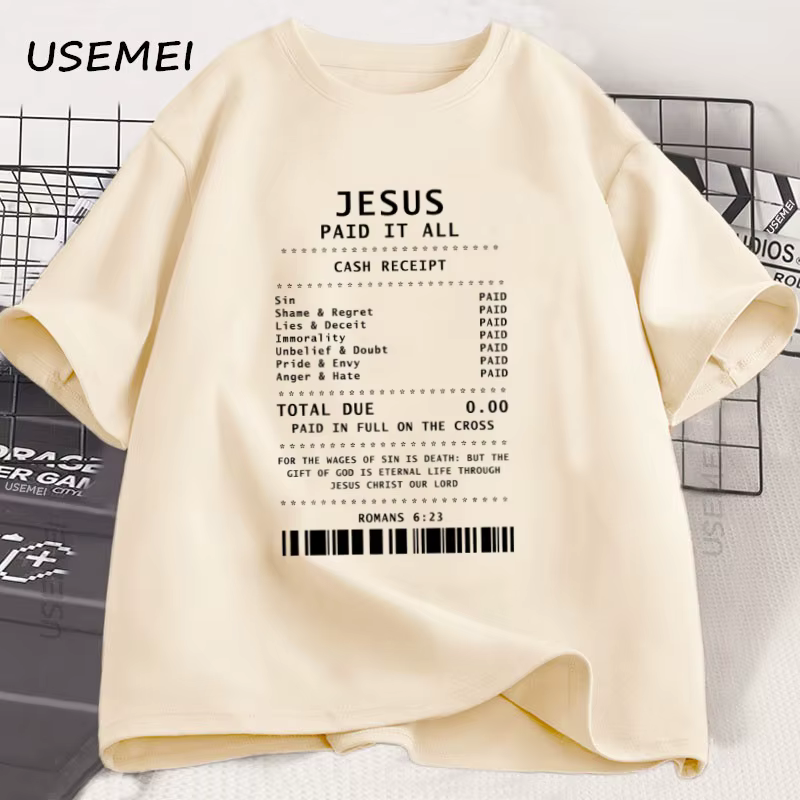 Jésus payé tout T-Shirt chrétien