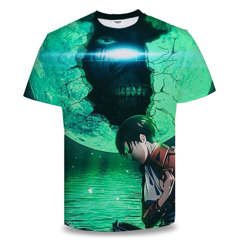 Nouveau T-shirt 3D pour homme 2026 Attack on Titan