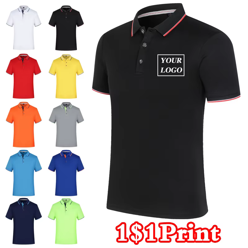 Polo brodé personnalisé pour hommes et femmes