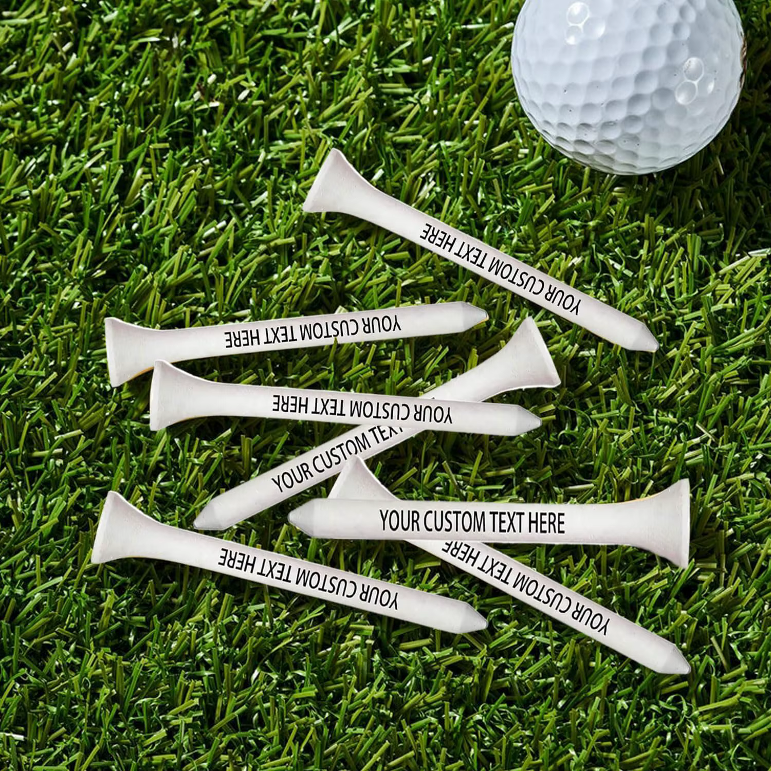 Tees de golf personnalisés avec votre jeu ou votre nom