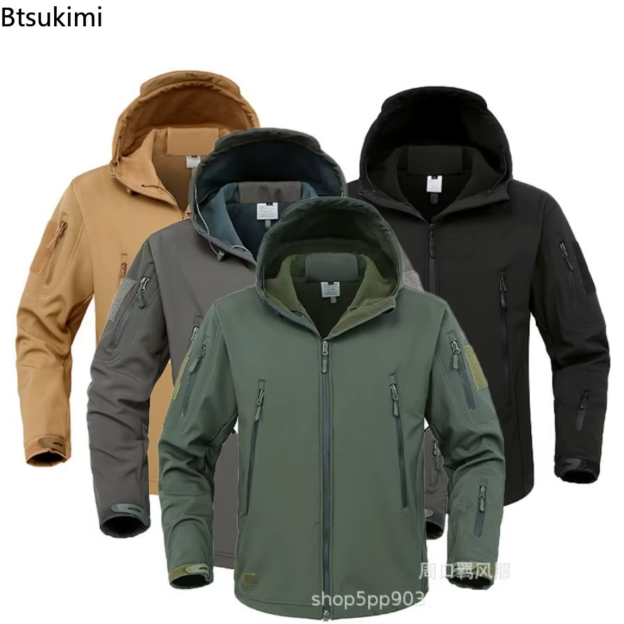 Vestes Softshell en peau de requin pour hommes