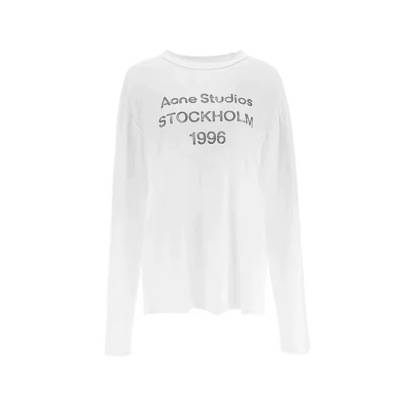 T-shirt ample à manches longues et lettres imprimées