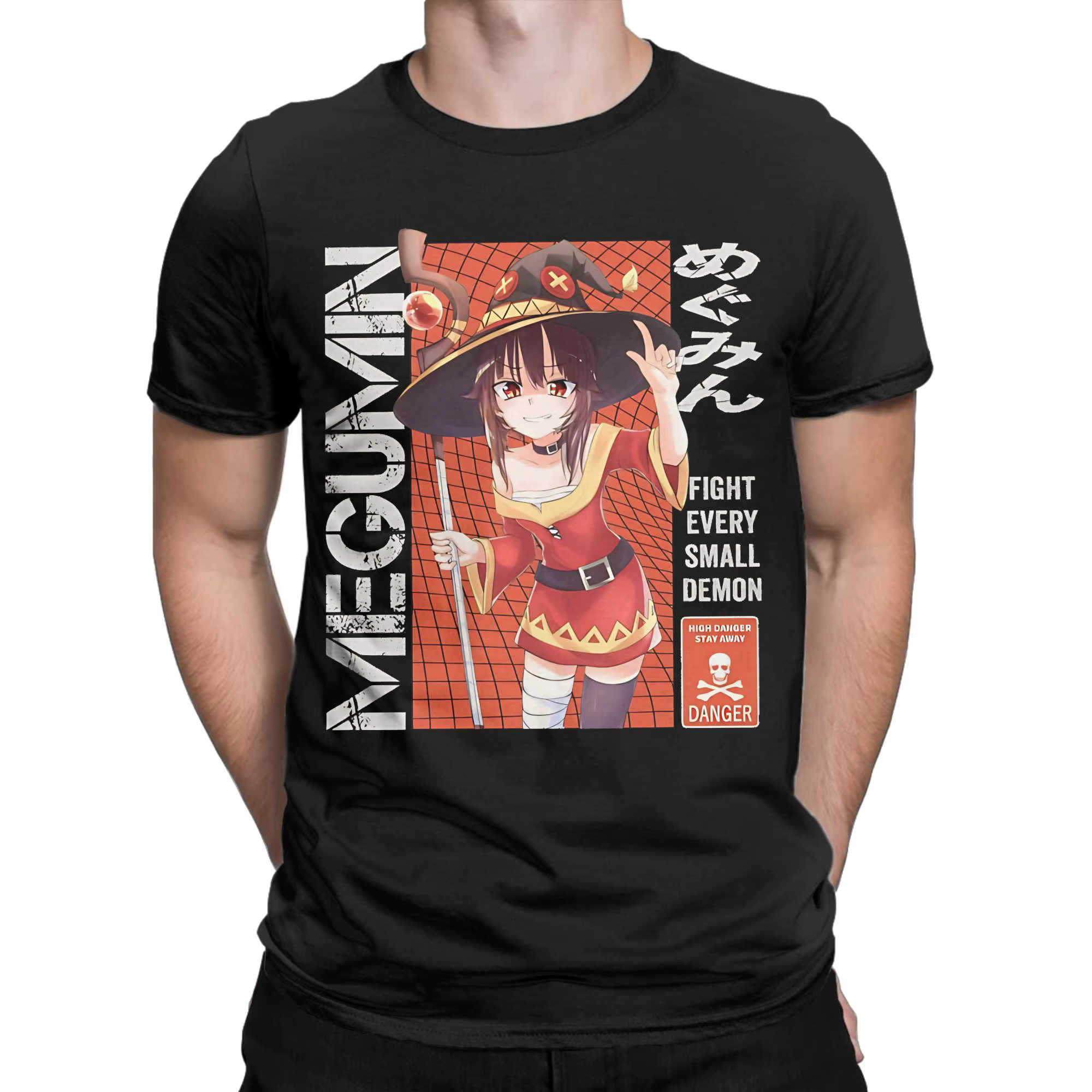 Megumin KonoSuba T-shirt pour hommes en coton