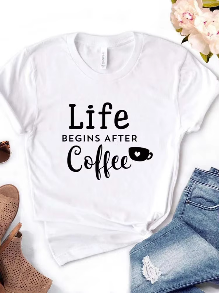 T-shirt manches courtes col rond femme