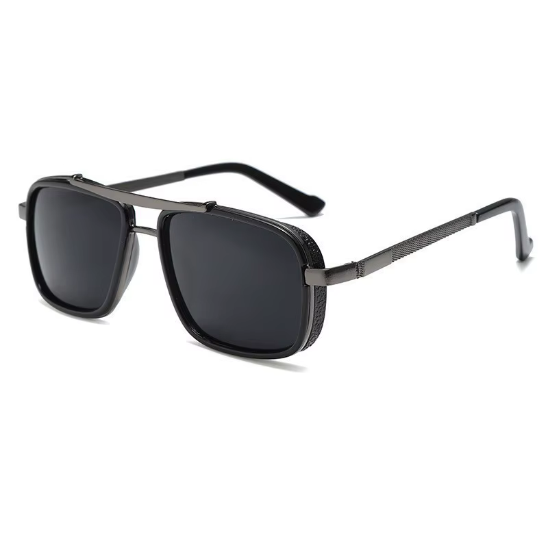 1/2/3 pièces nouveau Style élégant rétro voiture lunettes de soleil épaissi Double faisceau Punk hommes
