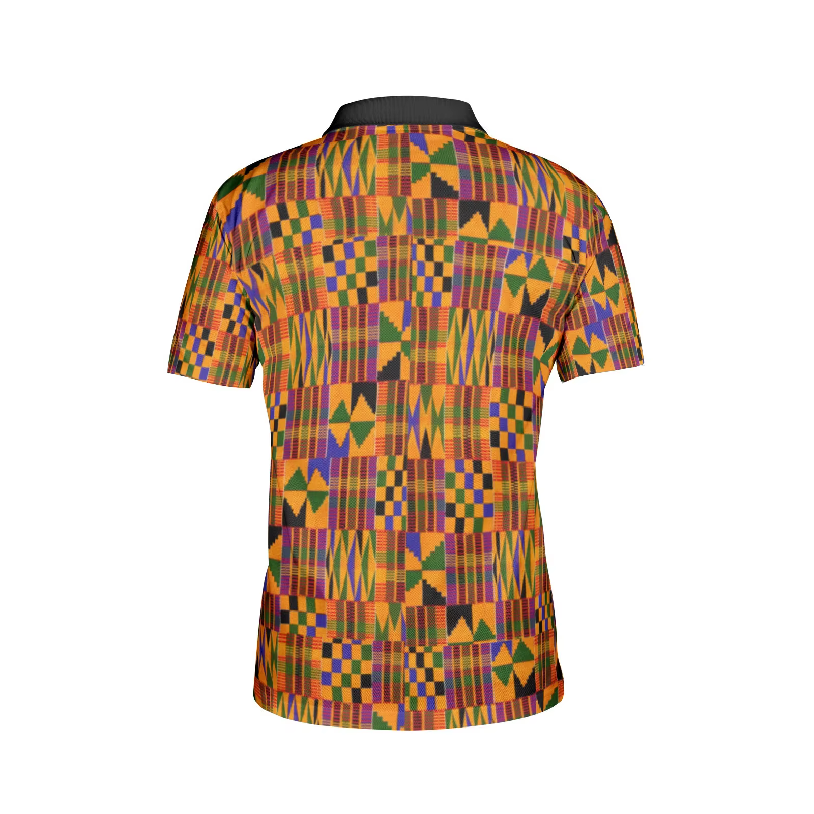 Polo pour homme en tissu imprimé africain Kente_ Style classique coloré 2026