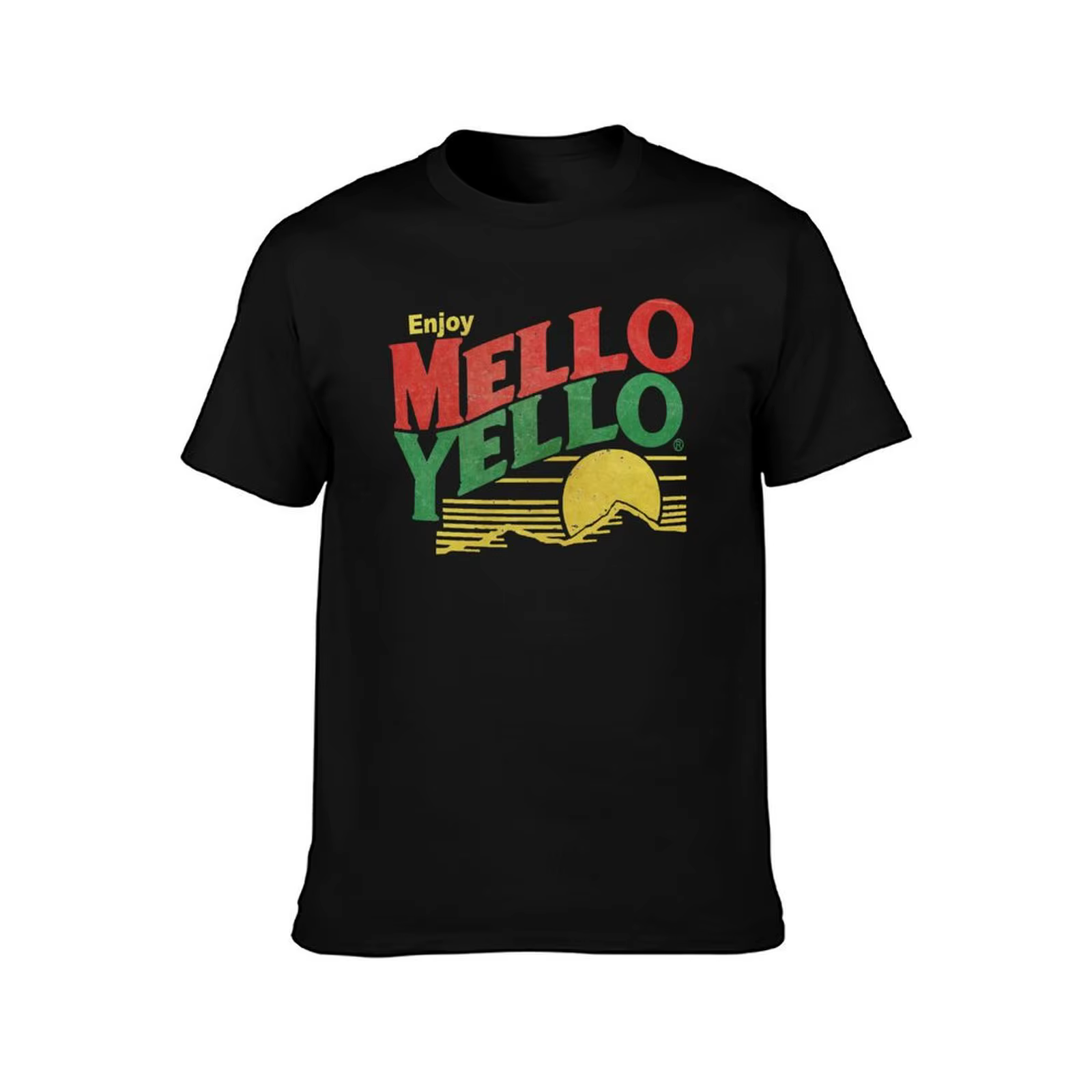 T-shirt Mello Yello décontracté à imprimé graphique