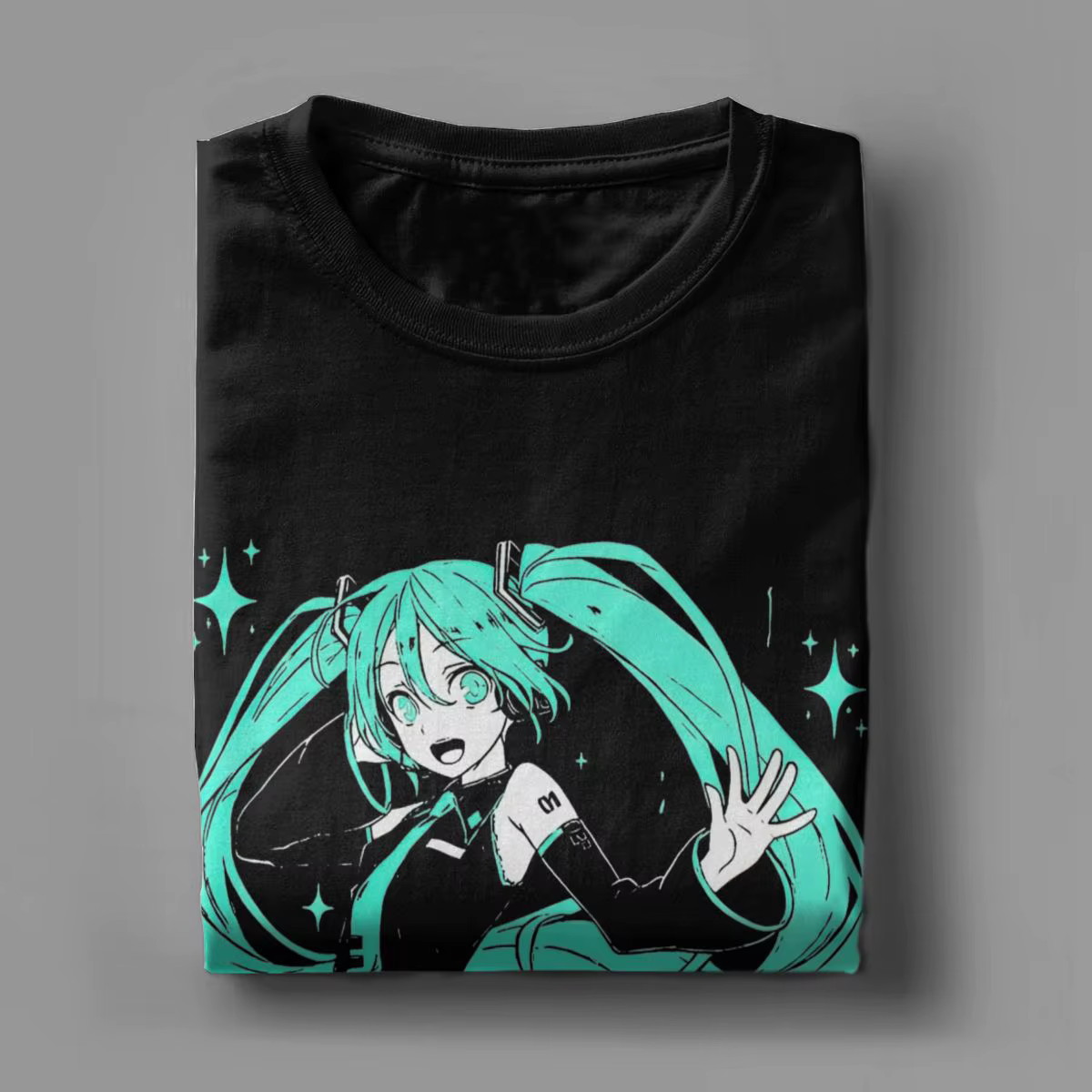 Hatsune Miku Anime T-shirt en coton pour hommes
