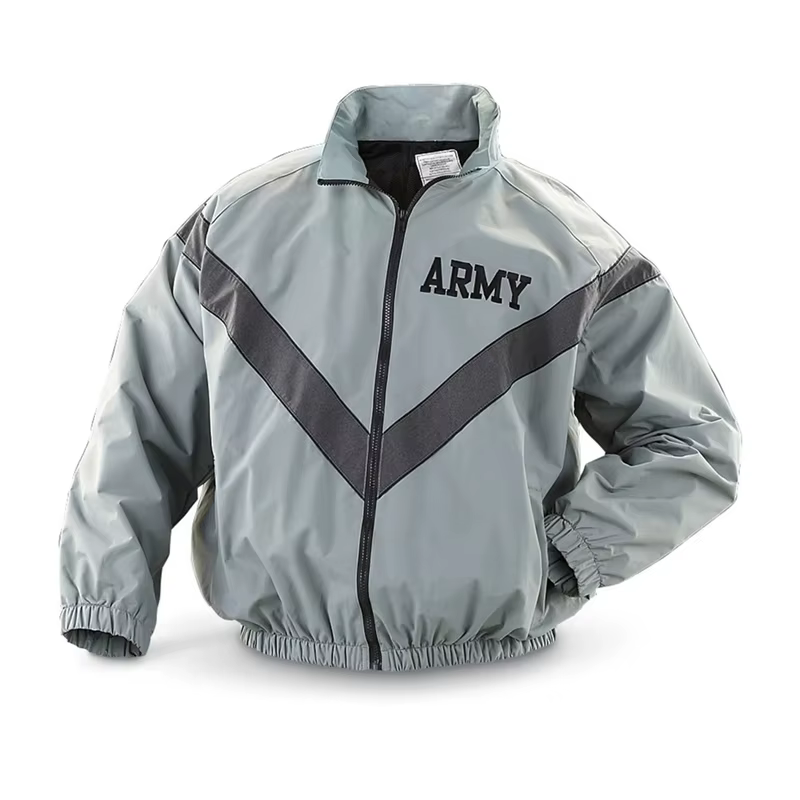 Uniforme de Fitness physique amélioré de l'armée américaine surdimensionnée, veste PT réfléchissante coupe-vent IPFU, vêtements de sport, veste d'entraînement de pluie