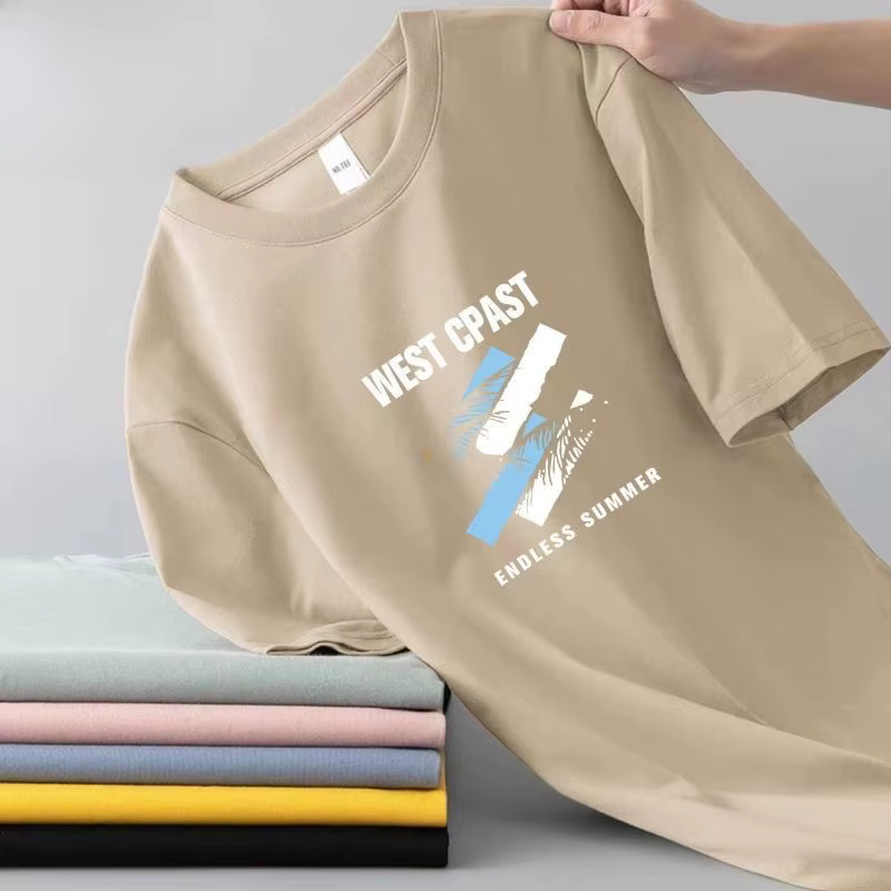 T-shirt homme en soie glacée à manches courtes