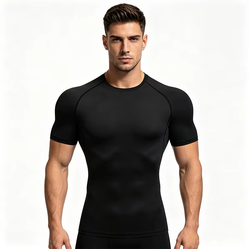 T-shirt de sport moulant pour homme