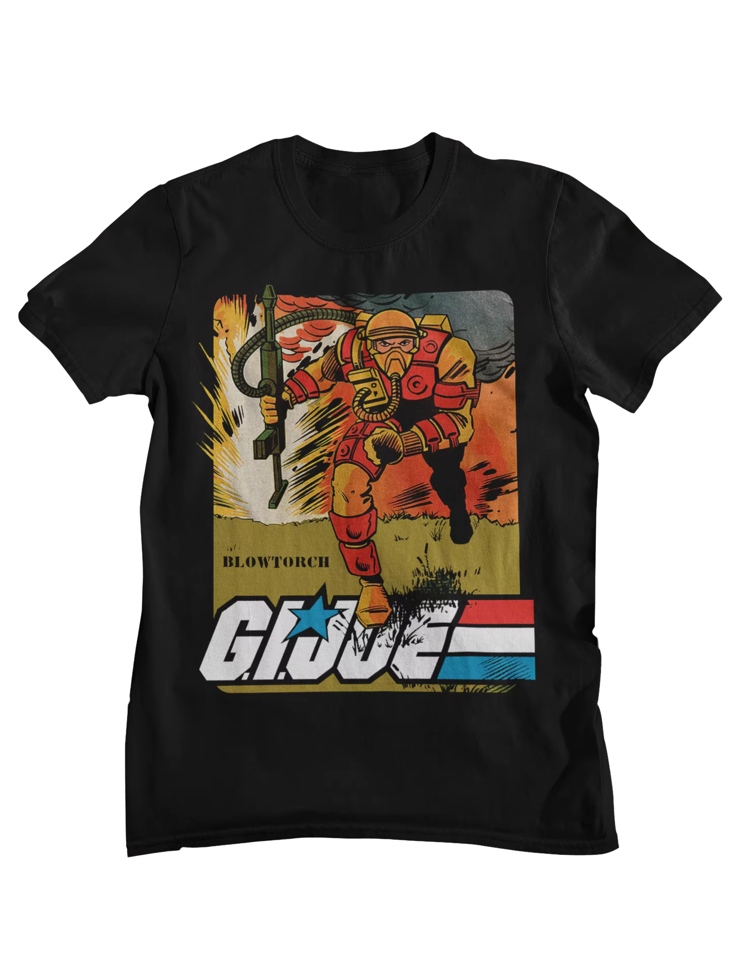 T-shirt imprimé avec personnage de dessin animé rétro G. I. Joe A Real American Hero