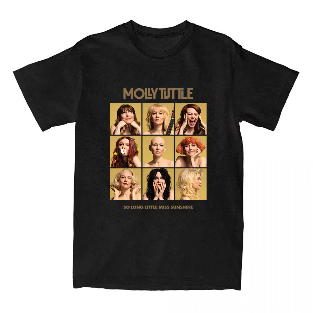 Molly Tuttle So Long Little Miss Sunshine T-shirt à manches courtes en coton femme t-shirts décontracté mode ample