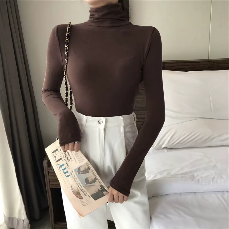 T-shirt à manches longues pour femmes, noir et blanc