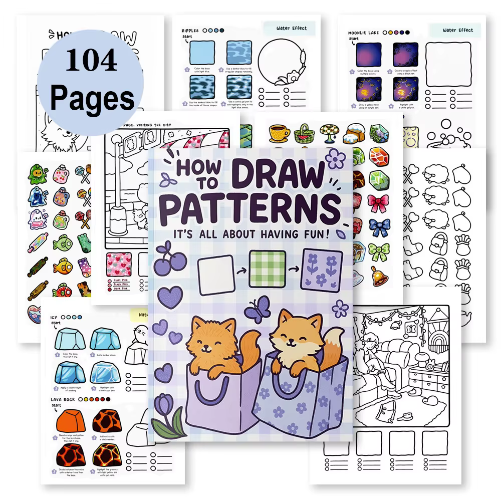 Livre de coloriage : Comment dessiner des motifs