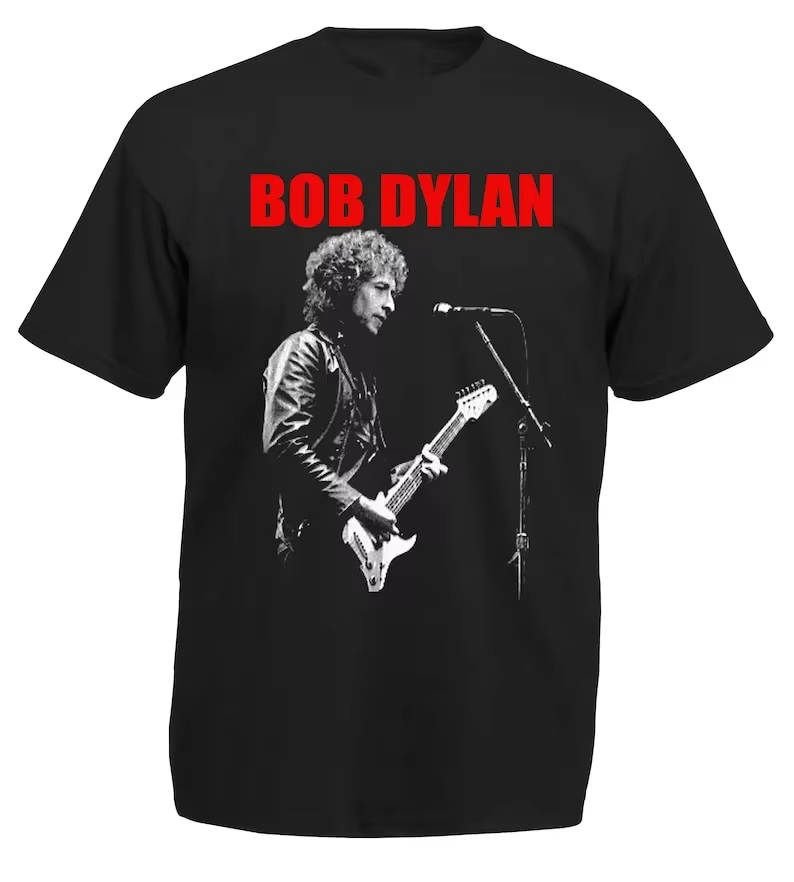 2025 été nouveau Bob Dylan Rock poète américain Vintage haute rue T-shirt grande taille décontracté hommes femmes haut