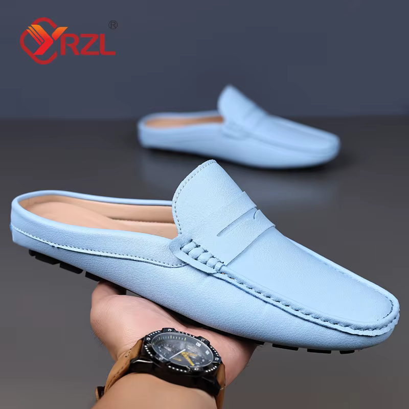 Mocassins d'été en cuir PU pour homme