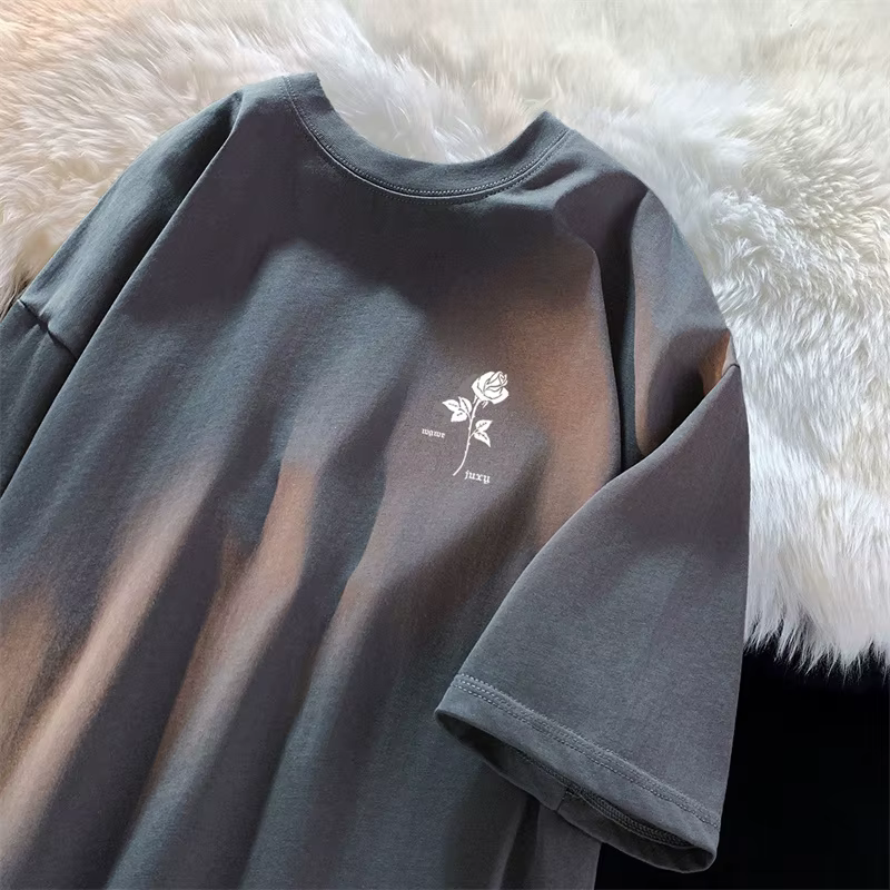 Nouveaux T-shirts d'été 2026 pour hommes à imprimé rose