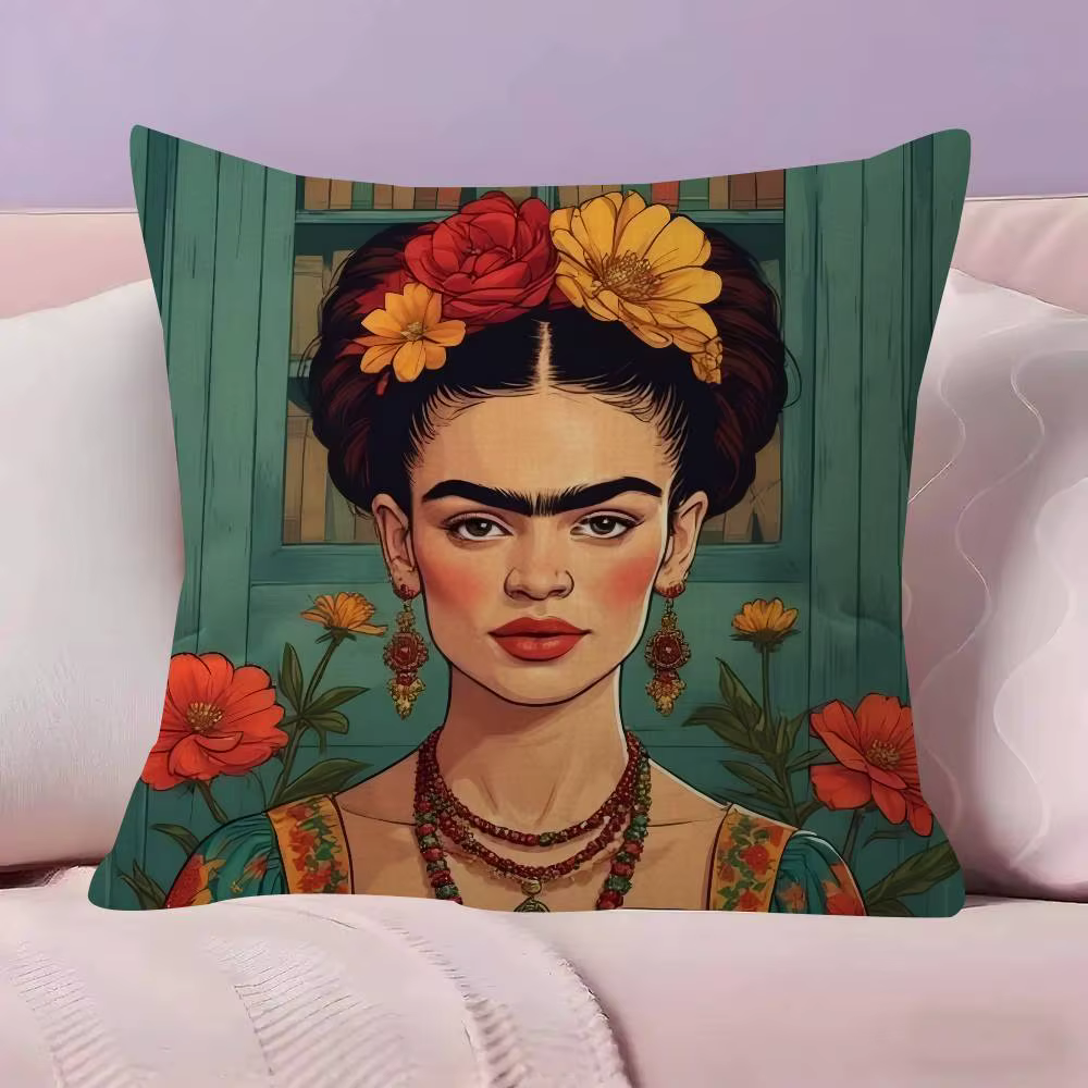 Housse de coussin personnalisée Frida Kahlo