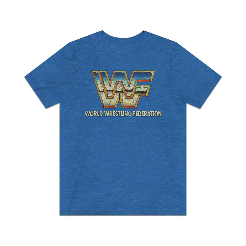 WWF Retrowave Chrome 1985 t-shirt Vintage pour hommes
