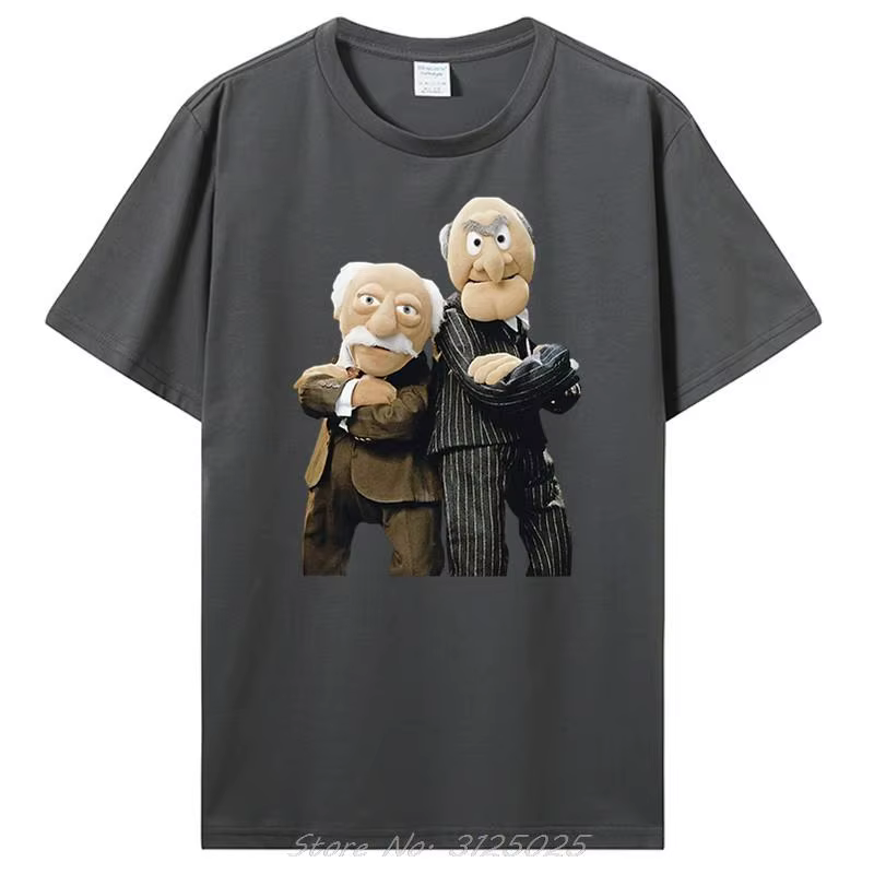 T-shirt noir Statler et Waldorf